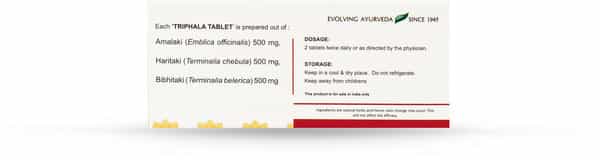 Kerala Ayurveda Triphala Constipation Tablets Box Of 100 'S