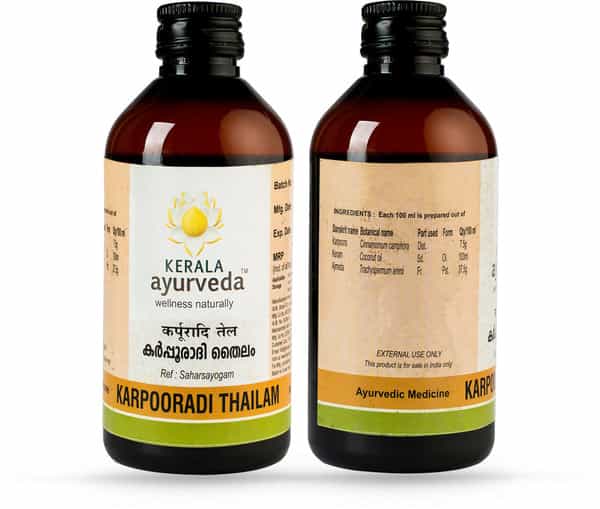 Kerala Ayurveda Karpooradi Thailam Body Oil Bottle Of 200 Ml