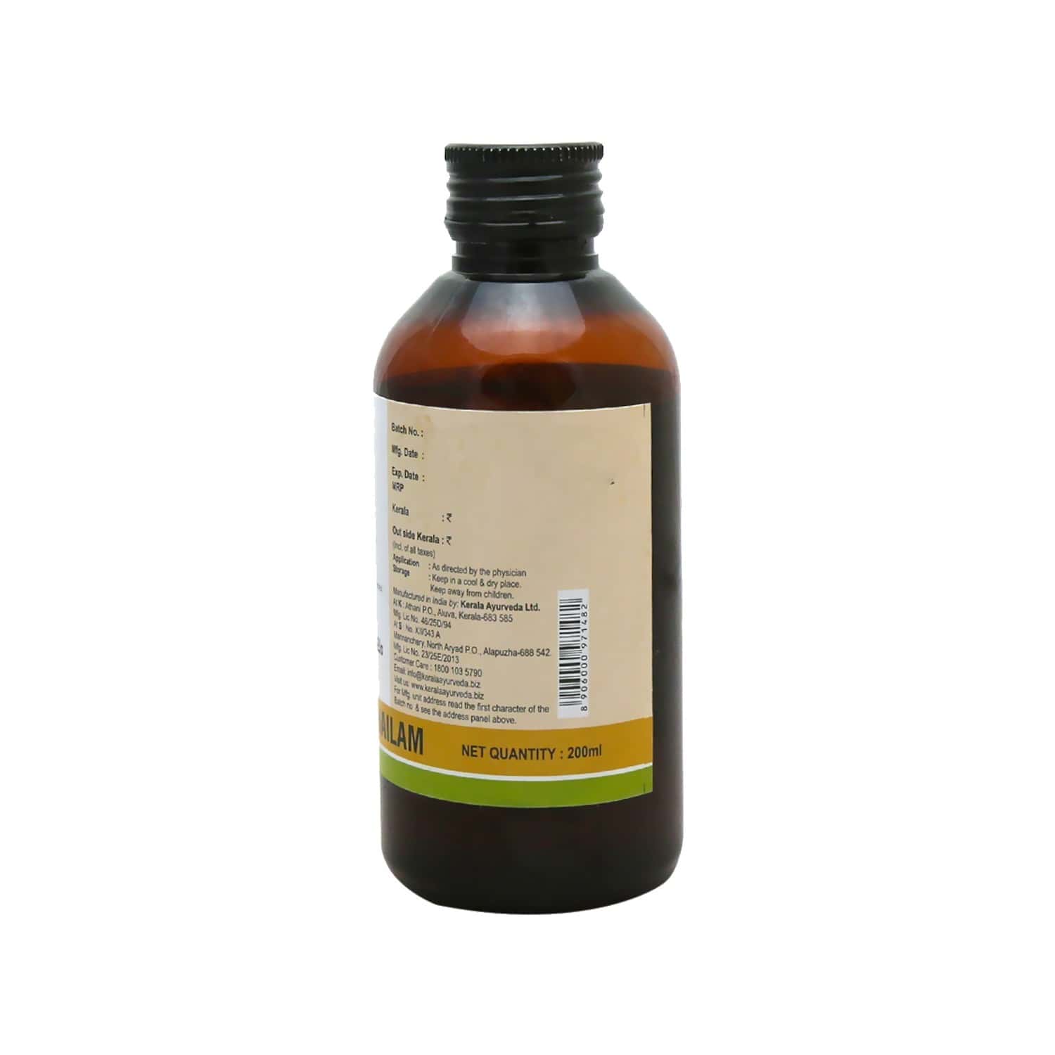 Buy Kerala Ayurveda Mahanarayana Thailam Body Oil Bottle Of 200 Ml