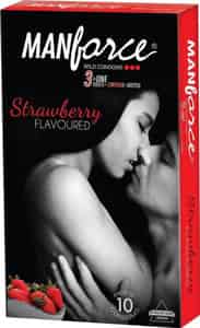 Manforce Wild Condoms Strawberry - Super Saver (3 X 10s)