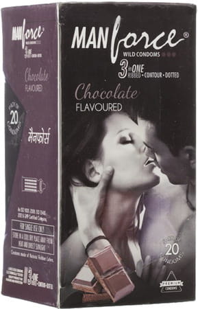 Manforce Wild Condoms Chocolate - Super Saver (2 X 20s)
