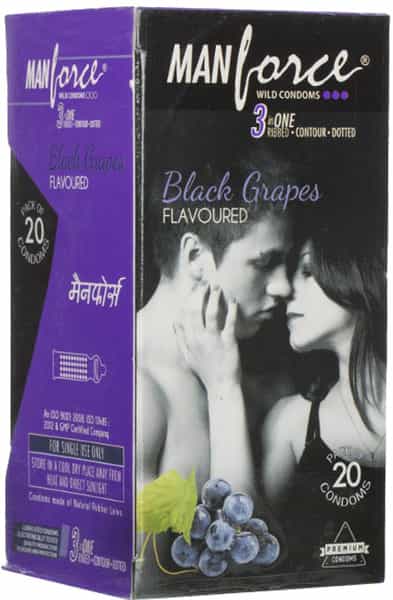 Manforce Wild Black Grapes Condoms - Super Saver (2 X 20S)