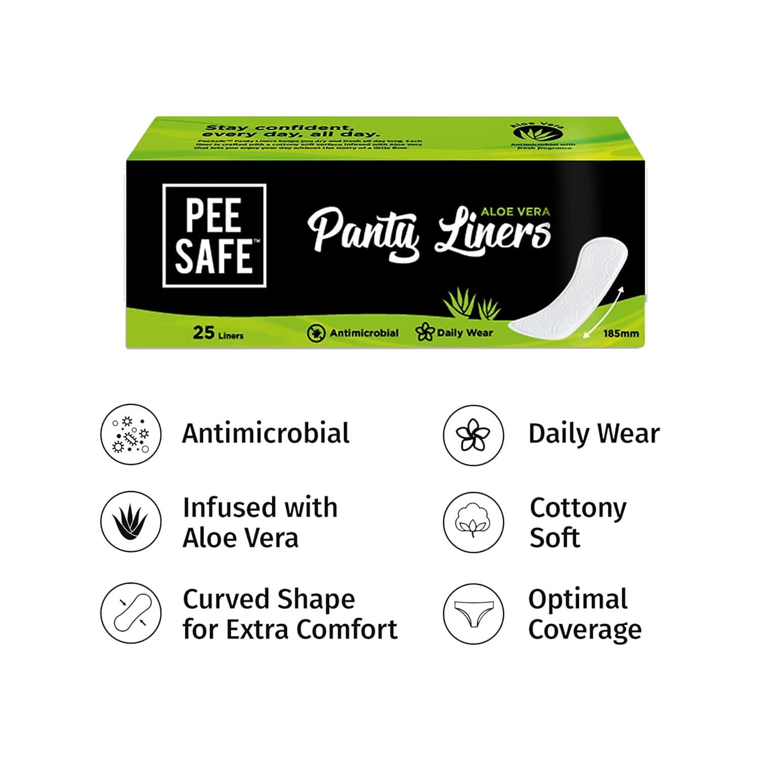 Buy PEE SAFE COMBIKIT (25N PANTY LINERSCRAMP RELIEF ROLL ONTOILET
