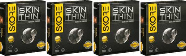 Skore Skin Thin Condoms - Value Saver Pack Of 4 X 3S