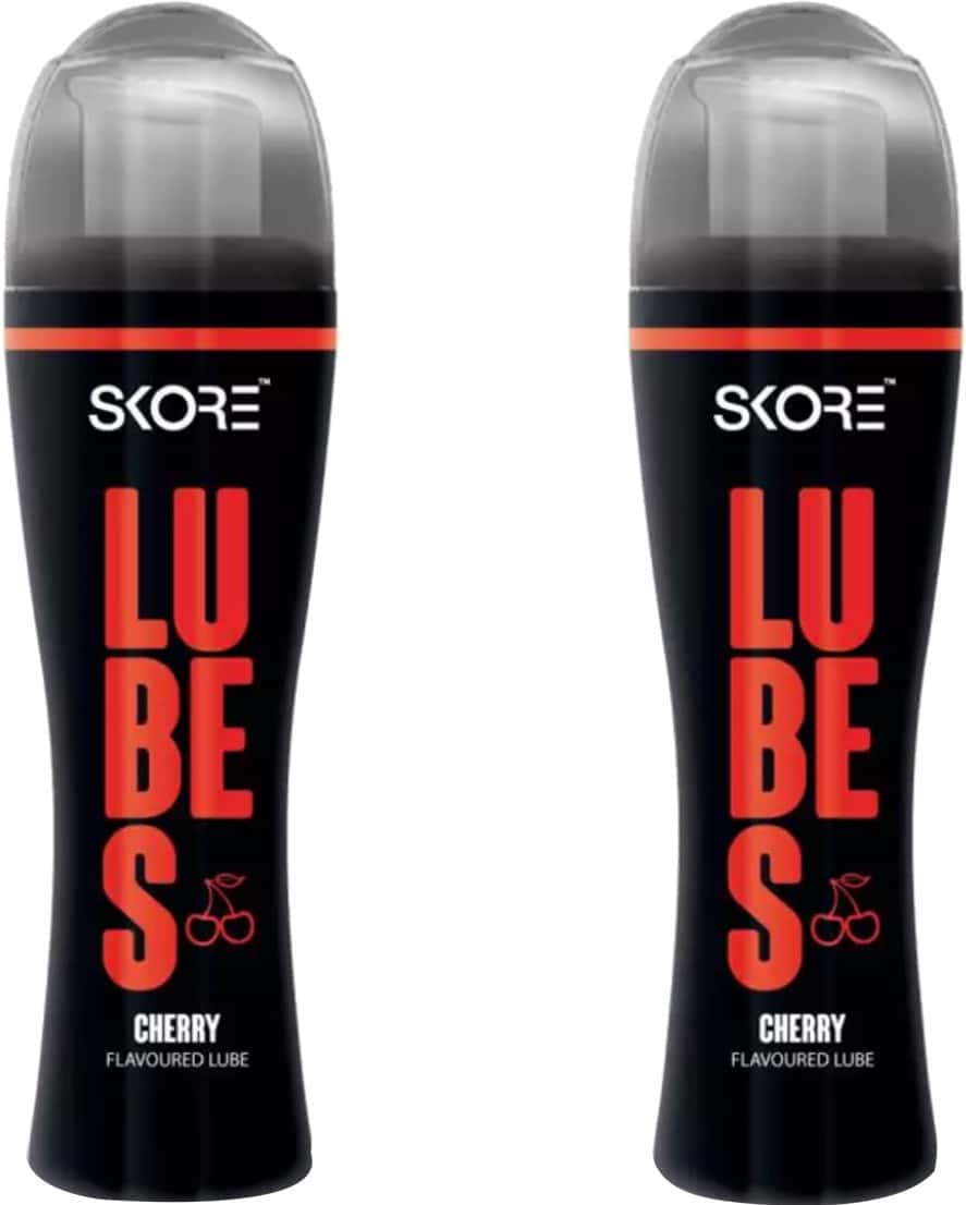 Skore Lubes Cherry Flavoured - Value Saver Pack Of 2 X 50ml