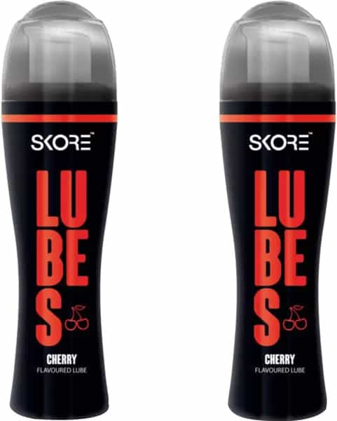 Skore Lubes Cherry Flavoured - Value Saver Pack Of 2 X 50Ml