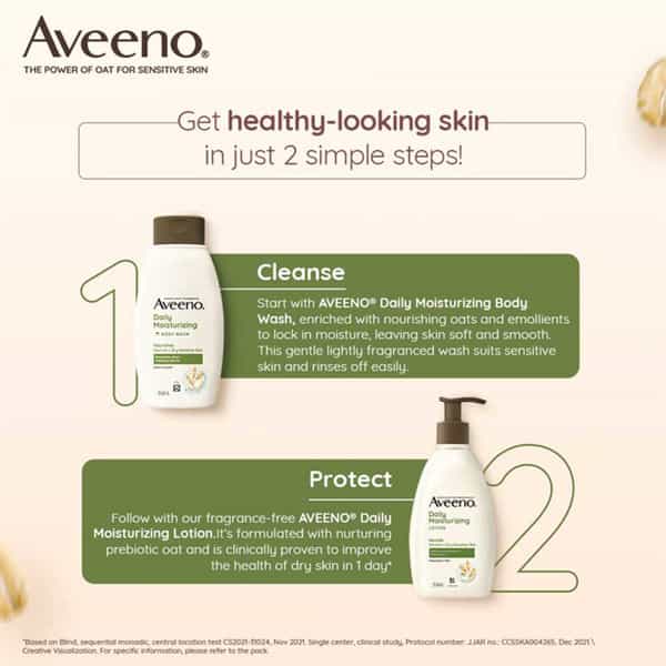Aveeno Active Naturals Daily Moisturising Body Wash 354Ml