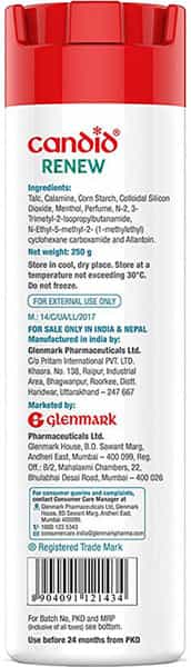 Candid Renew Calamine Anti Fungal Powder Bottle Of 250 G