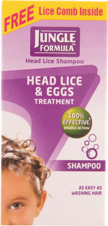 Jungle Formula Head Lice & Eggs Treatment (free Lice Comb) Shampoo 25 Ml