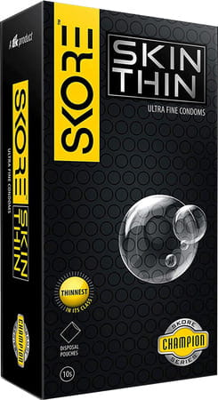 Skore Skin Thin Ultra Fine Condoms 10 No's
