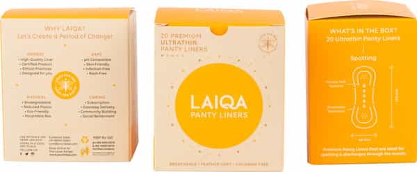 Laiqa Spot Covering : Panty Liner 155Mm - 3 Box's