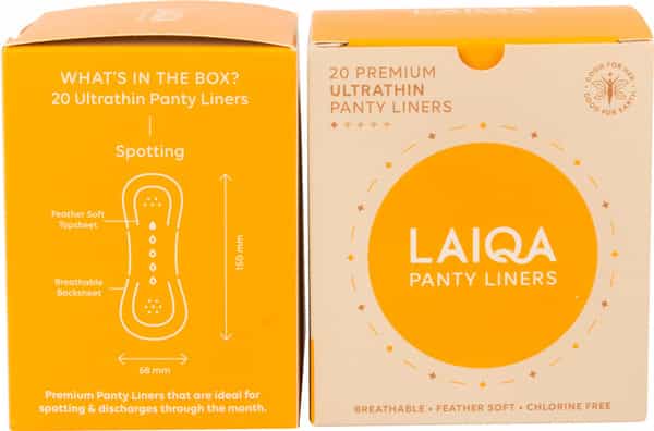 Laiqa Double Liner :Panty Liner 155Mm - 2 Box