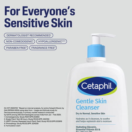 Cetaphil Gentle Skin Cleanser | Face & Body | 1l