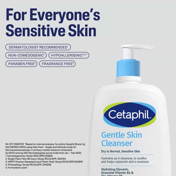 Cetaphil Gentle Skin Cleanser | Face & Body | 1L