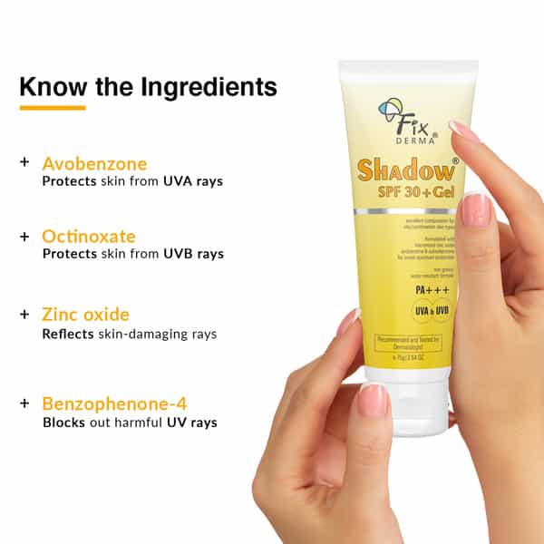 Fixderma Shadow Spf 30+ Pa+++ Tube Of 75Gm Gel