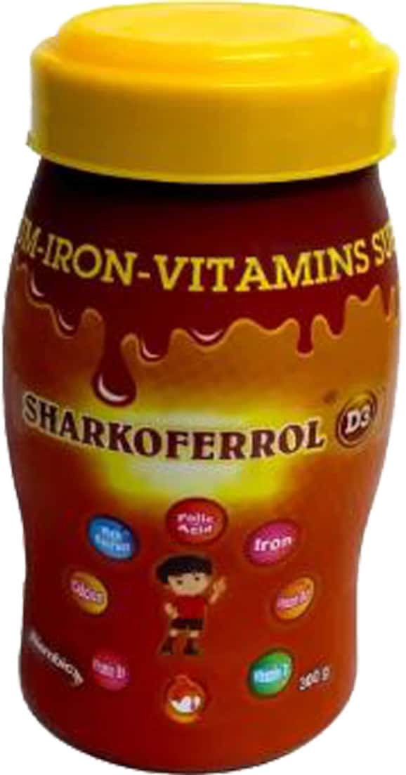 Sharkoferrol D3 Caramel Multivitamin Powder Jar Of 300 G