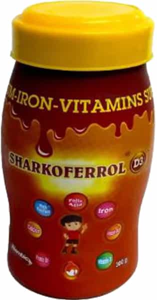 Sharkoferrol D3 Caramel Multivitamin Powder Jar Of 300 G