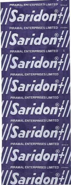 Saridon Plus Headache Tablets Strip Of 10 'S