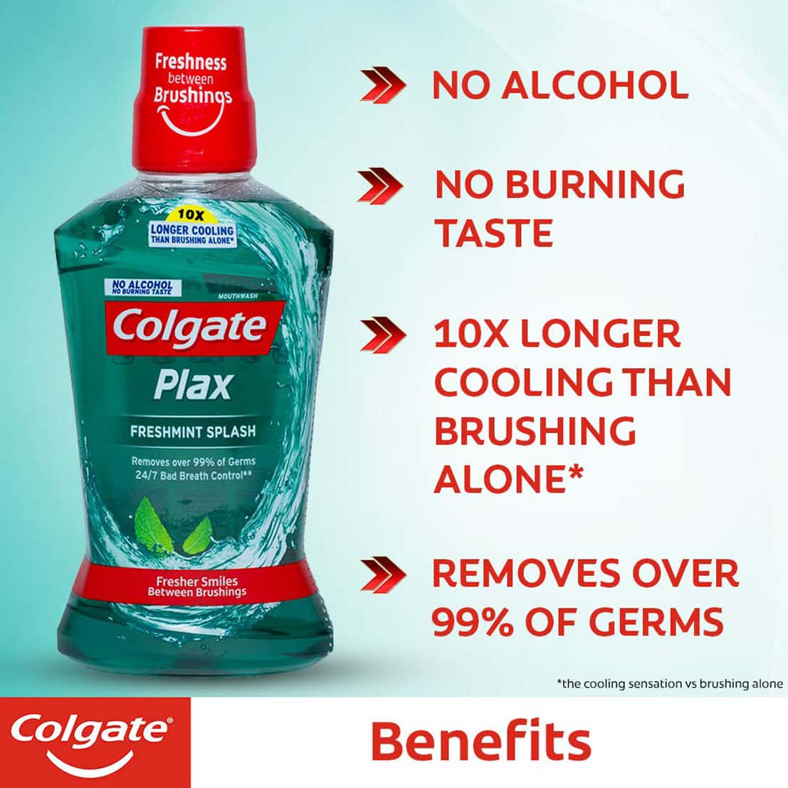 Buy COLGATE MAXFRESH PLAX FRESHMINT ALCOHOLFREE MOUTHWASH BOTTLE OF