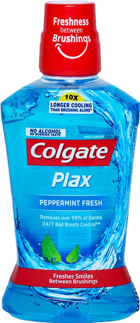 Colgate Plax Peppermint Alcohol-free Mouthwash Bottle Of 500 Ml