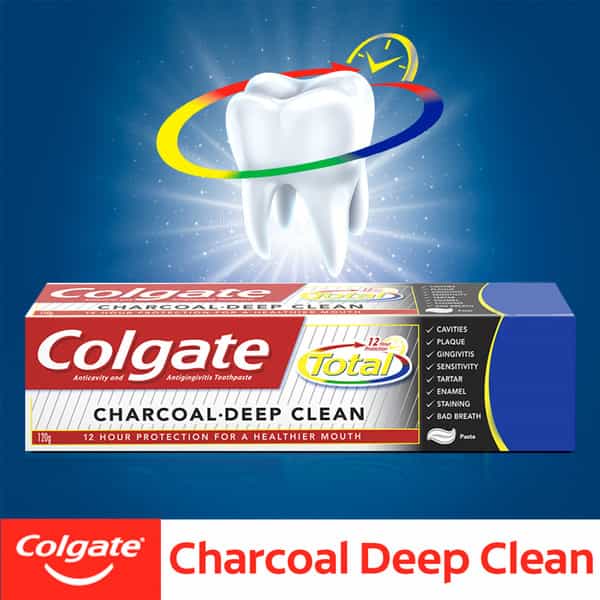 Colgate Total Charcoal Anticavity Toothpaste - 120 Gm