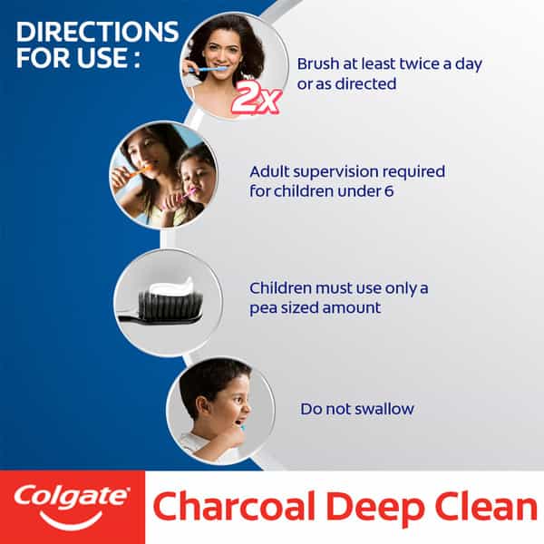 Colgate Total Charcoal Anticavity Toothpaste - 120 Gm