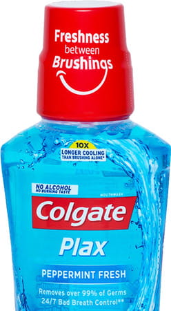 Colgate Plax Peppermint Alcohol-Free Mouthwash Bottle Of 250 Ml