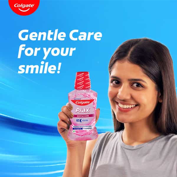 Colgate Plax Sensitivity Gentle Care Alcohol-Free Mouthwash Bottle Of 250 Ml