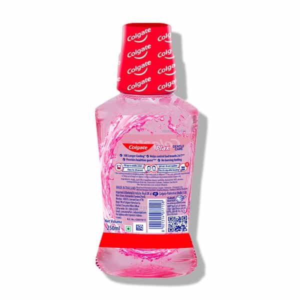 Colgate Plax Sensitivity Gentle Care Alcohol-Free Mouthwash Bottle Of 250 Ml