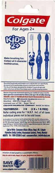 Colgate Kids (2+Years) Extra Soft Toothbrush Buy 2 Get 1 Free