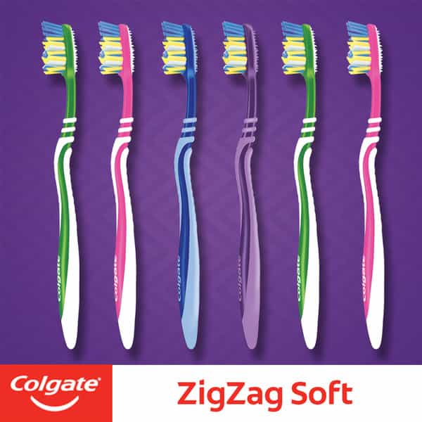 Colgate Zigzag Medium Bristle Toothbrush - 1 Pc
