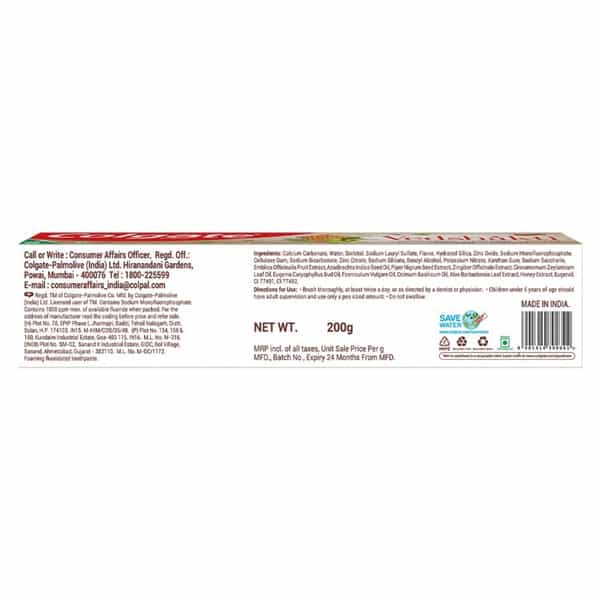 Colgate Vedashakti Complete Ayurvedic Protection 200Gm