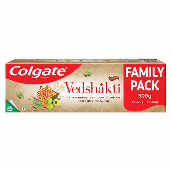 Colgate Swarna Vedshakti Toothpaste (200G + 100G) 300 Gm