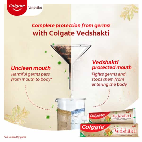 Colgate Swarna Vedshakti Toothpaste (200G + 100G) 300 Gm