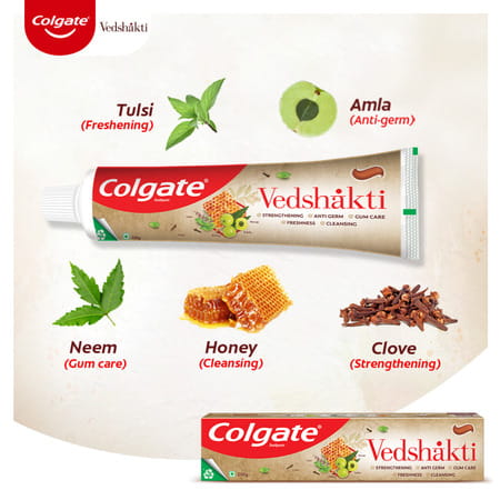 Colgate Swarna Vedshakti Toothpaste (200g + 100g) 300 Gm