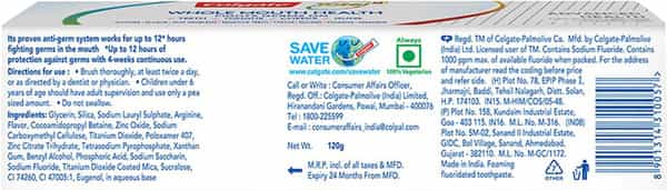 Colgate Total Advanced Health Anticavity Toothpaste - 120G