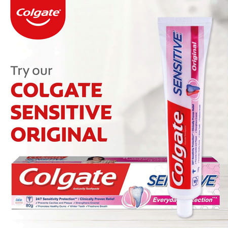 Colgate Sensitive Toothpaste With Clove Oil - 2 X 80g