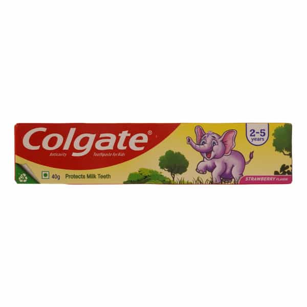 Colgate Anticavity Toothpaste | Strawberry | Kids (2-5 Years) 40 Gm
