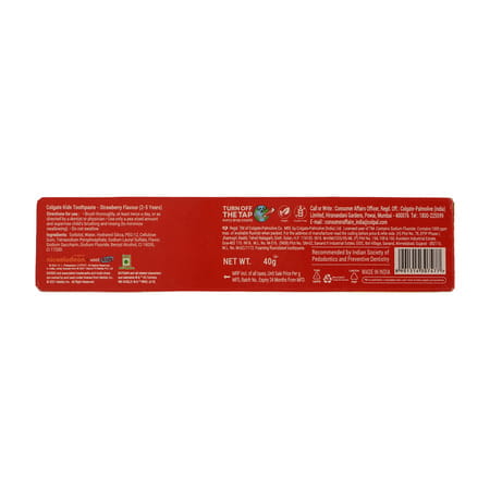 Colgate Anticavity Toothpaste For Kids (2-5 Years) Strawberry Flavour 40 Gm