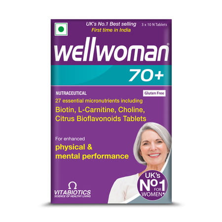 Wellwoman 70+ Health Supplement Tablets Box Of 30