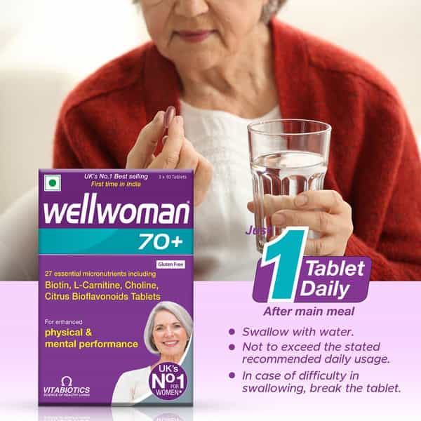 Wellwoman 70+ Health Supplement For Women Box Of 30 Tablets