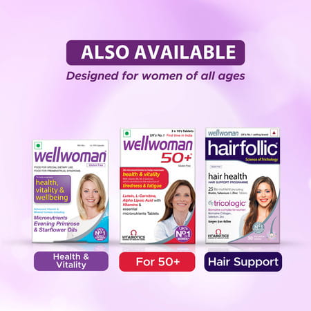 Wellwoman 70+ Health Supplement Tablets Box Of 30