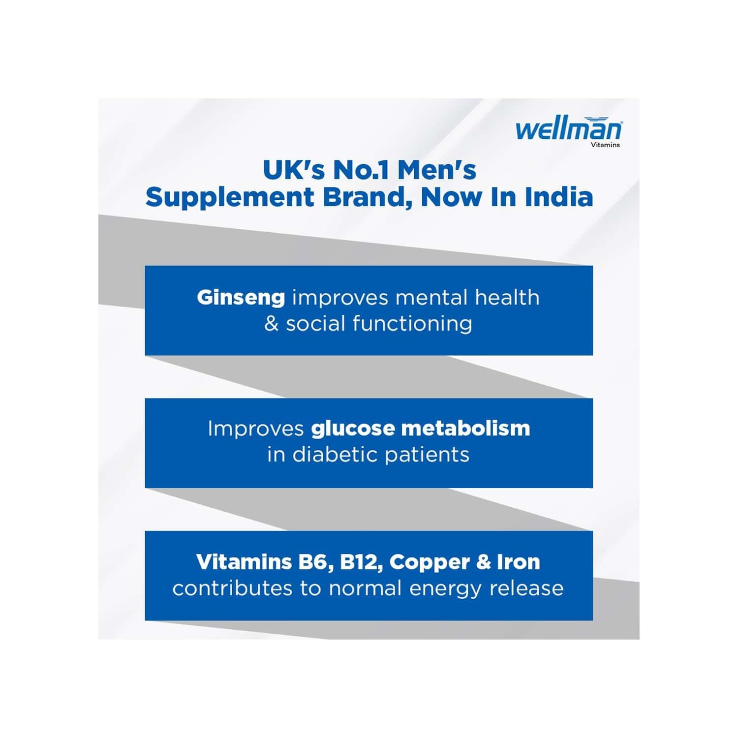 Buy Wellman 50+ Health Supplement Tablets Box Of 30 Online & Get Upto 60 OFF at PharmEasy