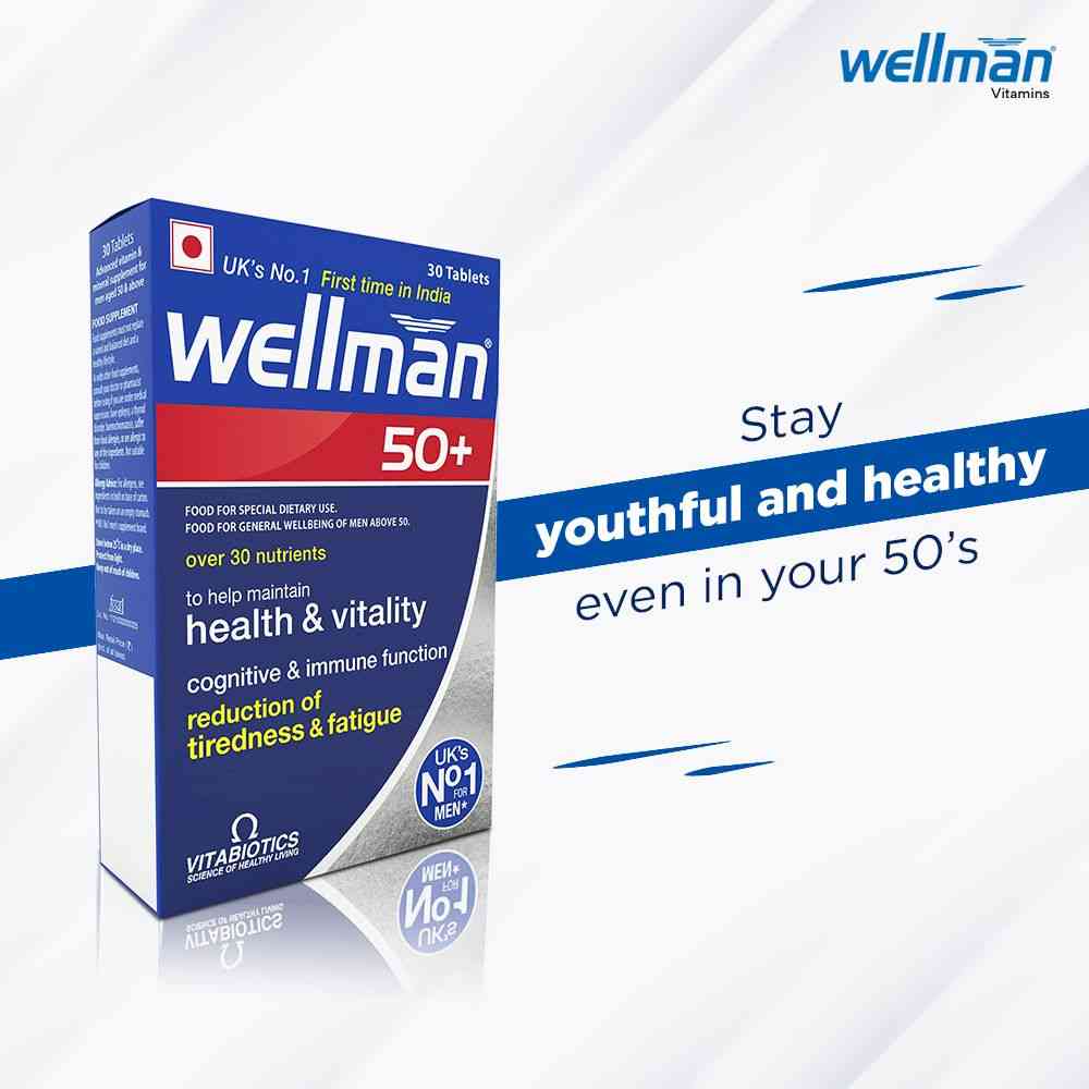 Buy Wellman 50+ Health Supplements (More Than 30 Nutrients) 30