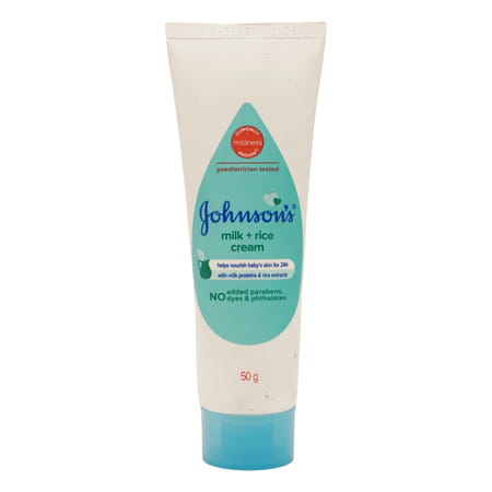Johnson'S Baby Milk & Rice Cream 50gm