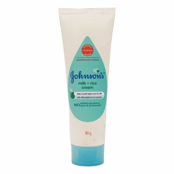 Johnson's Baby Milk & Rice Cream 50Gm