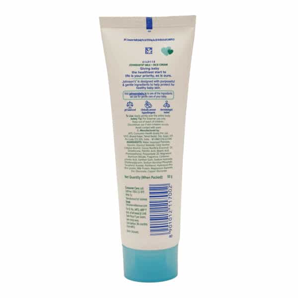 Johnson's Baby Milk & Rice Cream 50Gm