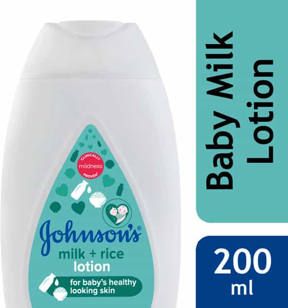 Johnson's Baby Milk And Rice Lotion Bottle Of 200 Ml