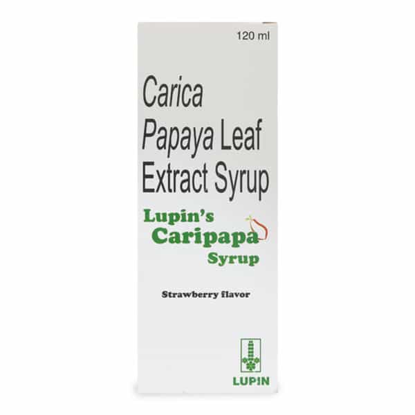 Lupins Caripapa Strawberry Flavour Syrup 120 Ml