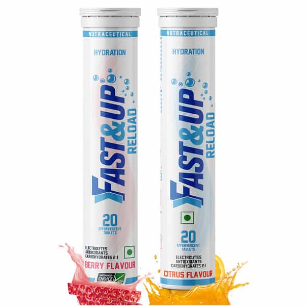 Fast&Up Reload Combo - 2X20 Effervescent Tablets - Berry And Citrus Flavour